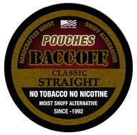 BaccOff, Original Straight Pouches, Premium Tobacco Free, Nicotine Free Snuff Alternative (1 Can)