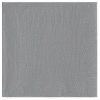 Silver Shimmer Theme Party Luncheon Napkins - 50 Pack