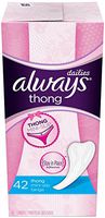 Always Pantiliners, Thong - 42 ct