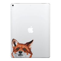 FINCIBO 5 x 5 inch Red Fox Removable Vinyl Decal Stickers for iPad MacBook Laptop (Or Any Flat Surface)