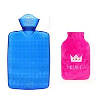 Hot Water bottle-pvc, Transparent, Water, Warm palace, Warm waist, Warm cervical spine, Explosion-proof, Hot Water bottle.8l-blueI