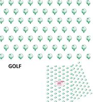 Tissue Paper with Designs Printed Tissue Paper for Gift Wrapping 24 Decorative Sheets 20" X 30" (Golf)