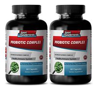 Digestive Health - PROBIOTIC Advanced Blended Complex for Digestive System - Probiotic Supplement - 2 Bottles 120 Capsules