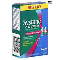 Systane Ultra Lubricant Eye Drops, 2-count .33 fl oz (10 ml) Bottle by Systane
