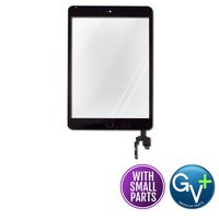 Group Vertical Replacement Touch Screen Digitizer with Home Button, IC Chip Compatible with Apple iPad Mini 3 (Black) (A1599, A1600)