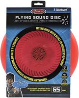 Flying Sound Disc - Light-Up and Bluetooth Speaker Throwing Disc -Red