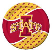 8-Count Paper Dinner Plates, Iowa State Cyclones