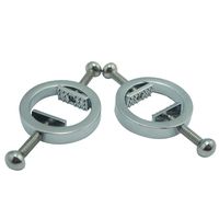 Mylujo Nipple Clamps Women Fetish Flirt Bondage Sex Toys Body Massage Tool Adjustable Stainless Steel 1 Pair