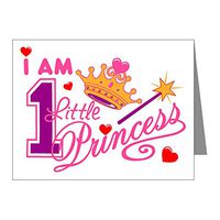Note Card I Am One Little Princess Crown