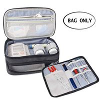 Luxja Insulin Travel Case, Double Layer Insulin Bag for Insulin Pens, Glucose Meter and Other Diabetic Supplies (Bag Only), Black