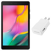 Samsung Galaxy Tab A 8.0" (2019, WiFi + Cellular) 32GB, 5100mAh Battery, 4G LTE Tablet & Phone (Makes Calls) GSM Unlocked SM-T295, International Model (32GB + US Cube, Black)
