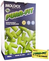 Box of 200 Pairs - Moldex 6800 Pura-fit Green Uncorded Earplugs