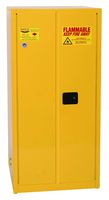Eagle 1962SC12 Combo Safety Cabinet for Flammable Liquids, 2 Door Manual Close, 60 gallon, 65"Height, 31-1/4"Width, 31-1/4"Depth, Steel, Yellow
