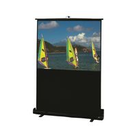 Draper Traveller Portable Projection Screen, HDTV Format, 32.5x58", 66.5" Dia