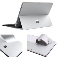 Ultra-thin Decal Skin for New Microsoft Surface Pro 4 & Surface Pro New 2017, Precision-cut Sticker, Vinyl Decorative Laptop Cover Protector (Silver)