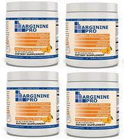 L-arginine Pro, 1 Now L-arginine Supplement - 5,500mg of L-arginine Plus 1,100mg L-Citrulline (Citrus Orange, 4 Jars)