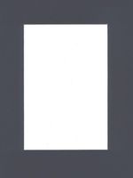 Pack of 5 8x10 Navy Blue Picture Mats with White Core for 5x7 Pictures