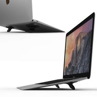 C&Q Laptop Stand, Portable Laptop Stand for Desk Invisible Foldable Laptop Riser for MacBook Pro, MacBook, MacBook Air, Dell XPS, HP & Any Notebook up to-17 inches