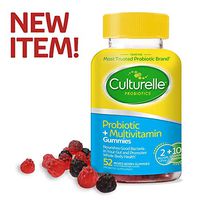 Culturelle Probiotic + Multivitamin Gummies for Adults - Supports Immune Health + Promotes Digestive Health - with Vitamin C, Vitamin D & Zinc - 52 CT
