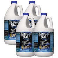 BOILER TREAT ULTRA | Delimer and Descaler | Muriatic and Hydrochloric acid replacement - Removes Scale & Lime in Boilers, Cooling Towers, Heat Exchangers & More (4x1 Gallon Case)