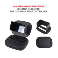 Fullfun Durable Leather Foldable Remote Control Monitor Sun Hood Sunshade Cover for Gopro Karma