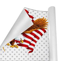 Gift Wrapping Paper Roll Eagle and Stars Stripes Flag for Birthday,Holiday,Wedding,Baby Shower Gift Wrap - 3Rolls - 58inch x 23inchPerRoll