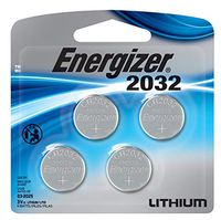 Energizer CR2032 zero mercury batteries, 3 Volts, 4 Batteries (Fresh)