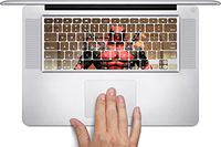 Comic Book Hero Macbook Keyboard Decals (Fits 13, 15 inch Air/Pro/Retina) by Compass Litho