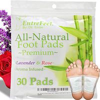 Dr. Entre's Foot Pads: Organic All Natural Formula for Impurity Removal, Pain Relief, Sleep Aid, Relaxation | Aroma Infused 30 Pack Free Foot Care E-Book Included