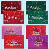 24 Elegant and Fashionable Thank-You Cards, Birthday Cards and Valentine's Cards are Printed in 300g high-Grade The Gold Card Paper