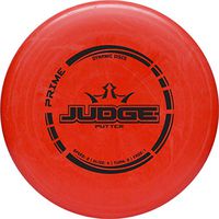 Dynamic Discs Prime Judge Disc Golf Putter | Red | 170g Plus | Throwing Disc Golf Putter | Great Off of The Tee Box | Stable Disc Golf Flight | Beaded Disc Golf Putter | Stamp Color Will Vary