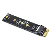 Diyeeni NVME M.2 to PCI-E3.0 1X Extension Adapter Card High Speed M Key NGFF Converter Card Module for Samsung PM961, 960EVO, SM961, PM951, sm951, Intel 600P, LITE-ON T10 NVME Protocol M.2