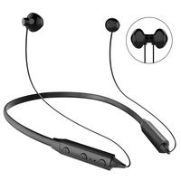 [2019 Latest] Bluetooth Headphones, Pandwill Wireless 4.2 Neckband Bluetooth Headset Magnetic & Sweat-Proof in-Ear Earphones Compatible for XS X 8 7 Plus and Android Phones (Black)