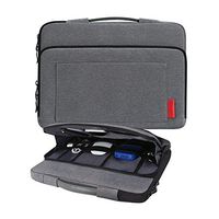 iCozzier 13-13.3 Inch Laptop Sleeve with Large Side Organizer Pocket Electronic Accessories Storage Briefcase for 13" Ultrabook/Notebook/MacBook - Grey