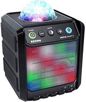 Ion ISP86 Insta Party Rechargeable Bluetooth Wireless Speaker with Dome and Grille Disco Party Lights