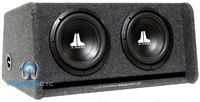 JL Audio CP210-W0v3 Dual 10" 10W0v3-4 Loaded Ported Enclosure with Gray Carpet Finish