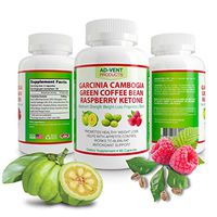 Ad-Vent Products - Diet Super Blend with Green Coffee Bean Extract and Garcinia Cambogia Raspberry Ketones Fat Burner