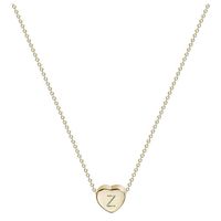 SUMSAYEI Heart Initial Necklaces for Women Girls - Heart Pendant Letter Alphabet Necklace, Tiny Initial Necklaces for Women Kids Child, Heart Letter Initial Necklace Gifts for Girls Teens