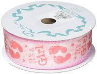 Burton & Burton Ribbon #9 It's A Girl Feet 20 Yards