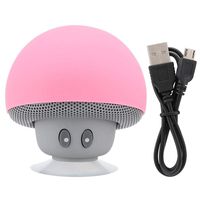 Caredy Portable Wireless Bluetooth Speaker， Mini  Portable Speaker  Mushroom Speaker Subwoofer with Suction Cup Function for Best Present