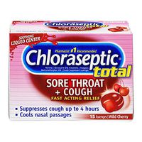 Chloraseptic Total Multi-Symptom Relief Lozenges Wild Cherry 15 Each (Pack of 6)