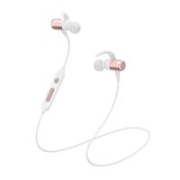 Wireless Headset, Hands Free Wireless Comfortable Lightweight Small Earpiece Headphones with Microphone Nice for Driving (Rose Gold)
