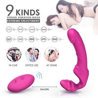 Relax Toy Wireless Wearable On Harness Víbráţor Adult Toys for Women Víbráţors Strapless Strapon Víbráţing Strap on Lesbian Double Penetration Sexy Toysfor Woman & Adults Couples
