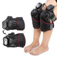 Brrnoo Knee Wrap Massager with Heated and Vibration Electric Physiotherapy Health Care Device for Joint Pain and Arthritis, Pain Relief, Improving Muscle Stiffness, Reducing Joint Swelling(Black)