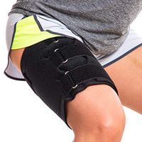 Hamstring Compression Sleeve Recovery Support – Non-Slip Groin Wrap for Adductor Tendonitis, Strain, Stiffness, Inflammation - Thigh Compression Sleeve Men Women – Neoprene Quad Brace for Injury