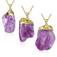 Gold Necklaces Pendant Jewelry Birthday Gifts Presents Gemstone for Women Anniversary Zirconia Crystal