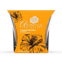 Aroma From Nature Tropical Paradise 11 oz AireCare Scented Candle - 1 Pack - Aromatherapy Candles - Home Fragrance - Apothecary Glass With Double Wick