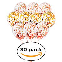 Title change to:Clearance Confetti Balloons Rose Gold-[30 Pack](15 Pcs Gold &15 Pcs Rose 12 ")For Party , Baby & Bridal Showers , Celebrations , Happy birthday , Wedding Decorations , Glitter & Clear Balloons