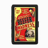 Perfection In Style Black Color Metal Cigarette Case D-019 Reefer Madness 1936