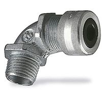 Liquid Tight Connector, 1/2In, 90 Deg, SLV